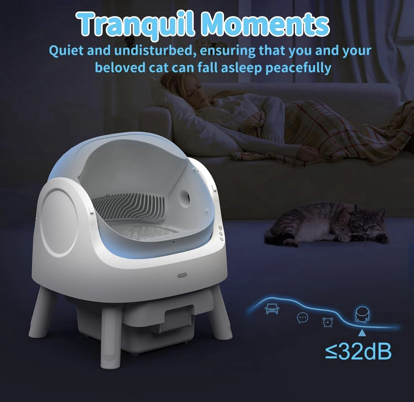 Revolutionize Your Cat's Hygiene with the Autoscooper 11 Self-Cleaning Automatic Litter Box - Effortless, Modern Design for Happy Cats