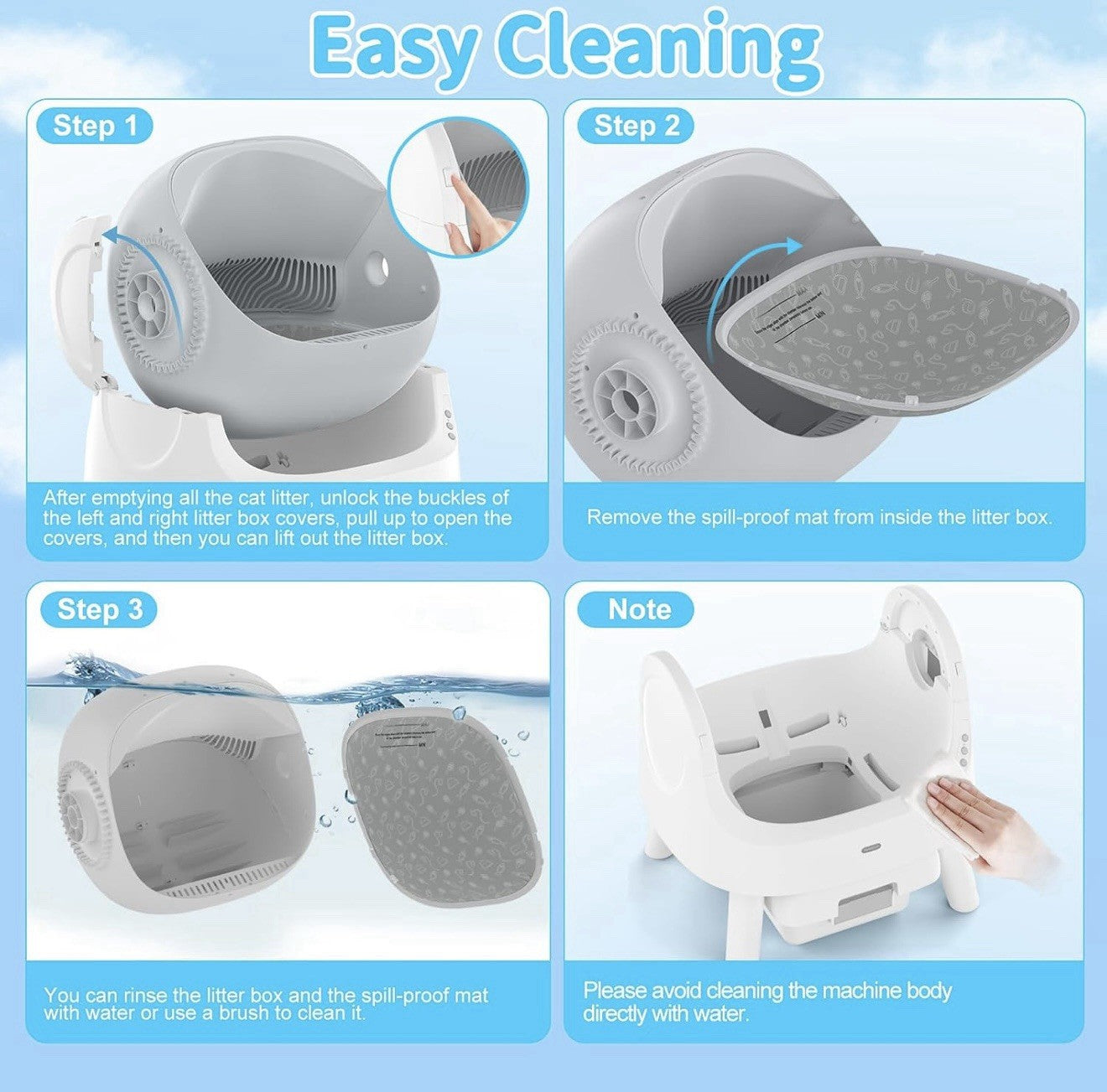 Revolutionize Your Cat's Hygiene with the Autoscooper 11 Self-Cleaning Automatic Litter Box - Effortless, Modern Design for Happy Cats