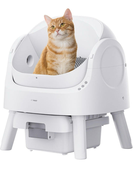 Revolutionize Your Cat's Hygiene with the Autoscooper 11 Self-Cleaning Automatic Litter Box - Effortless, Modern Design for Happy Cats