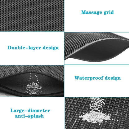 Transform Your Cat's Space with Our Easy-Clean Litter Trapping Mat - 15 x 24 Inches in Grey